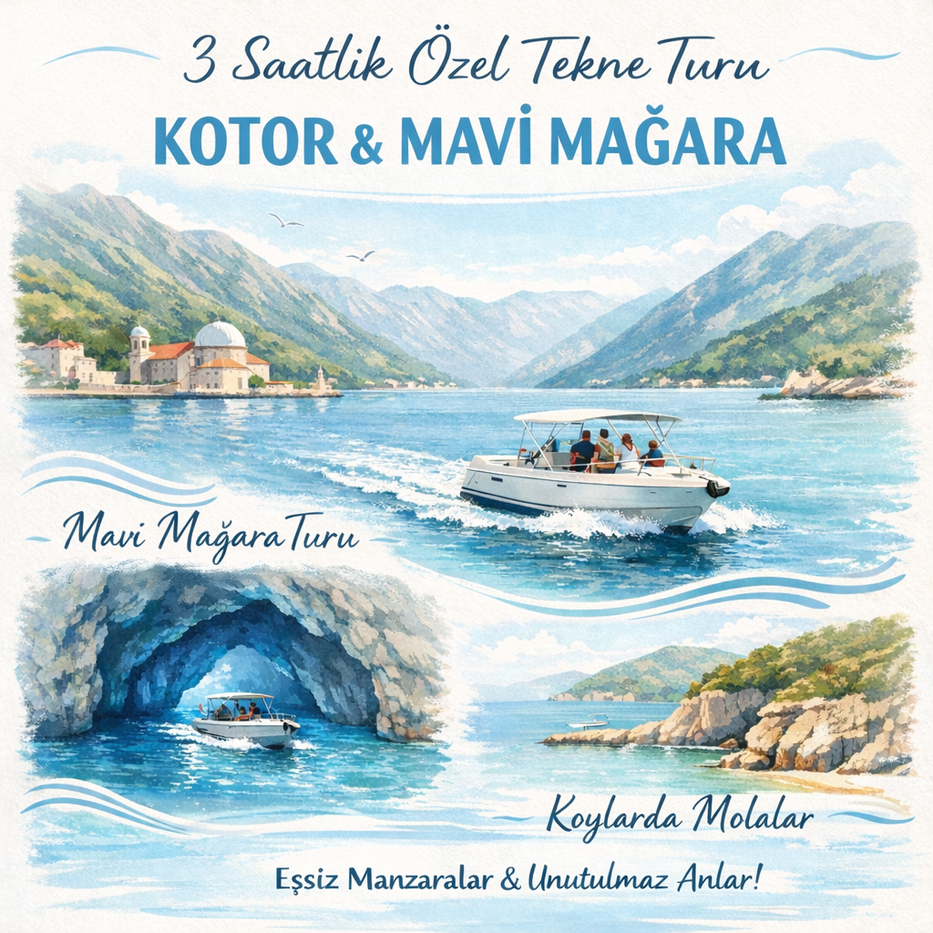 Özel 3 saatlik tekne turu